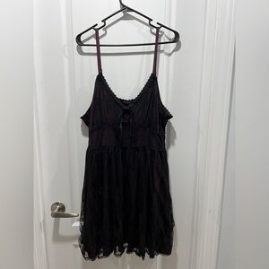Disturbia Purple and Black Lace Dress